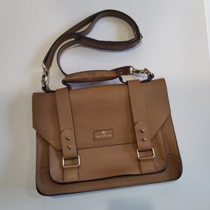Ado Atelier Small Leather Messenger Bag in tan